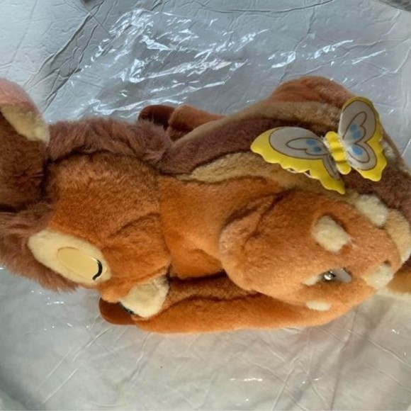 Disney Plush Doll Sleeping Bambi Musical Brahms' Lullaby Vintage Gund Rare HTF - Picture 2 of 5